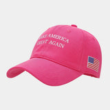 RED BASEBALL HAT MAKE AMERICA GREAT AGAIN CWAH2023