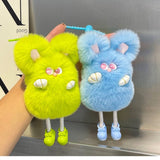 CUTE PLUSH BUNNY CAR KEYCHAIN BAG PENDANT_CWMM2534