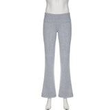 Sporty And Fashionable Flared Trousers