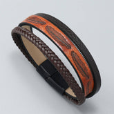 SIMPLE MULTI LAYERED HAND WOVEN LEATHER BRACELET_CWMM4527