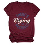 Womens No Crying In Baseball Graphic Teep_Cwttsl0481