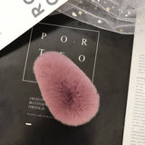 FURRY MINK HAIR CLIP CUTE FLUFFY BB BARRETTE_CWAHA3308