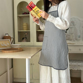 Towel Fabric Small Fresh Apron Cafe Work Apron_Cwmm5812