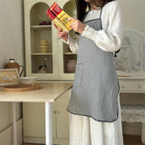 Towel Fabric Small Fresh Apron Cafe Work Apron_Cwmm5812