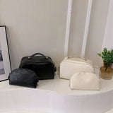 SIMPLE LEATHER MOTHER AND CHILD COSMETIC BAG_CWAB4436