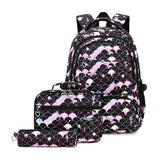 GIRLS BACKPACKS FOR SCHOOL 3 PIECE OCEAN DESIGN_CWAB5392