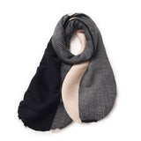 DOUBLE SIDED CRINKLE SCARF ELEGANT WINTER WRAP_CWASC0208