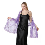 STARS AND MOON EMBROIDERED SHAWL_CWASC1079