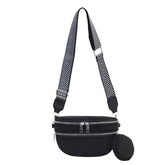 Fashionable Diamond Double Layer Waist Bag_Cwab2083