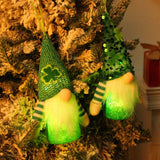 ST PATRICKS DAY SEQUIN HAT LIGHT UP ELF DOLL_CWMM3455