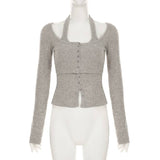 Two Sexy Fake Items With Solid U-Neck Necklaces