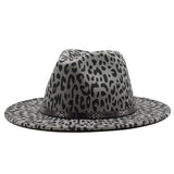 FASHIONABLE LEOPARD PATTERN FAUX WOOL HAT_CWAH2548