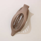 Glossy Matte Oval Hair Clip-Large Duckbill Style_Cwaha07479