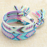 ETHNIC STYLE COLORFUL TASSEL WOVEN BRACELET_CWAJE0709