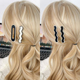 Seamless Bangs Clip Black And White Hairpin