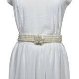 Women'S Pearl Star Buckle Elastic Belt_Cwabe0520