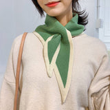 KNIT TRIANGLE SCARF FOR WOMEN S WINTER NECK WRAP_CWASC1978