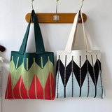 Women Large Capacity Woven Tote Bag_Cwab3082