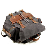 RETRO MILITARY CANVAS BACKPACK FOR MEN_CWAB5522