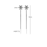 SNOWFLAKE TASSEL SWEET CHRISTMAS EARRINGS_CWAJE1828