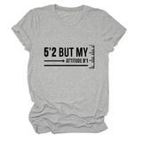 Trendy Graphic Tee Women Short Girl Energy