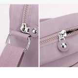 Lightweight Solid Nylon Crossbody Shoulder Bag_Cwasc1735