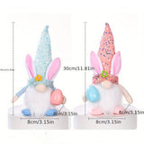 EASTER DECORATION WITH LIGHT SEQUIN HAT DOLL DOLL_CWMM3475