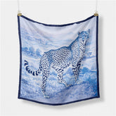 CHEETAH PRINT SCARF FASHION SQUARE WRAP_CWASC0649