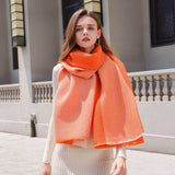 DOUBLE SIDED CRINKLE SCARF ELEGANT WINTER WRAP_CWASC0208