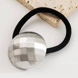 MINIMALIST METAL HAIR TIE WITH HEART CIRCLE_CWAHA6244