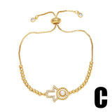 DEVILS EYE SET DIAMOND PEARL BRACELET_CWAJE0923