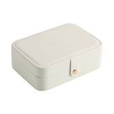 NEW SOLID COLOR DOUBLE LAYER JEWELRY STORAGE BOX_CWAJE1534