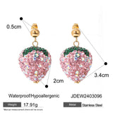 PERSONALIZED TRENDY STRAWBERRY EARRINGS_CWAJE1892
