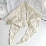 THIN FLORAL LACE TRIANGLE SCARF_CWASC0743