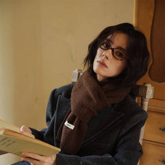 COLOR DOT KNIT SCARF COZY WINTER NECK WARMER_CWASC2304