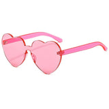 FRAMELESS HEART JELLY COLOR THICK SUNGLASSES_CWASG1194