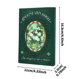 GREEN RETRO ROSE THICK NOTEBOOK_CWMM1861