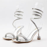 STYLISH SPIRAL STRAP HIGH HEEL SANDALS_CWSHS0598