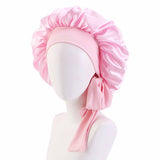ELASTIC RIBBON SILK BOW NIGHTCAP_CWAH1475