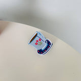 ACRYLIC COFFEE CUP HAIR CLAW CUTE SHARK CLIP_CWASC1585
