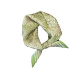 GREEN FLORAL SQUARE NECK SCARF FOR WOMEN_CWASC0538
