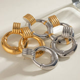 STAINLESS STEEL HOOP EARRINGS HIGH END EARRINGS_CWASC1670