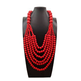 MULTI LAYER WOODEN BEAD TASSEL SWEATER CHAIN_CWMM4851