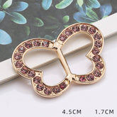 BUTTERFLY SHAPED WITH DIAMOND TRIM SCARF RING_CWMM2159