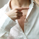 Womens Fashion Colored Rhinestone Necklace