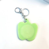 CUTE GREEN PEPPER MAKEUP MIRROR KEYCHAIN ACRYLIC_CWMM6381