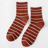 STRIPE CASUAL TRENDY CREW SOCKS_CWMS098