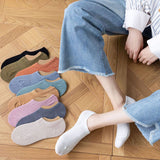 Women'S Solid Color Shallow Invisible Boat Socks_Cwms2022