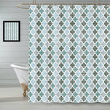 SIMPLE GEOMETRIC WATERPROOF SHOWER CURTAIN_CWMM1796