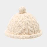 Winter Knit Beanie Cap Women Men Braided Dome Hat_Cwah04771